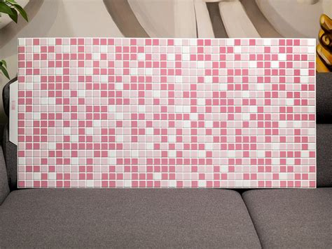 ANRO Wall Flexpanel PVC falburkoló lap Mozaik csempe Pink műanyag