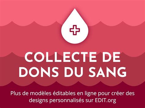 Mod Les D Affiches Pour Campagnes De Don Du Sang