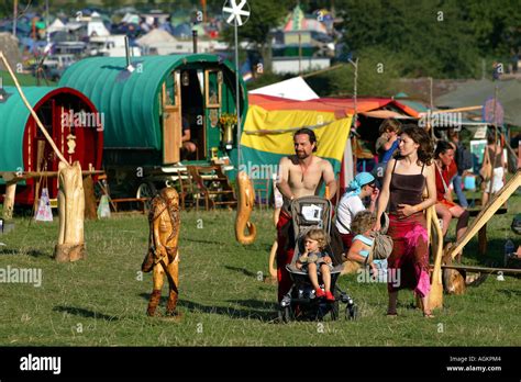 The Big Green Gathering festival near Cheddar in Somerset UK Stock Photo - Alamy