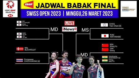 Jadwal Final Badminton Hari Ini Jadwal Final Swiss Open 2023 Live