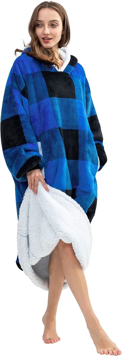 Hblife Oversized Long Wearable Blanket Hoodie For Adult