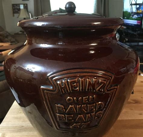 Heinz Baked Beans Ceramic Crock Pot Vintage 1940s 1950s 2750186101