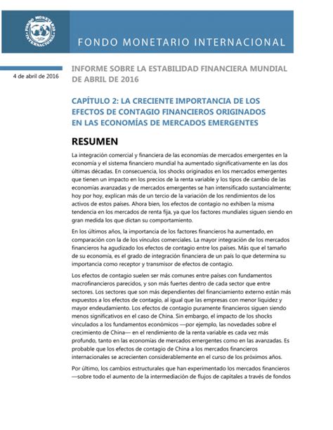 Informe De Estabilidad Financiera Segunda Parte