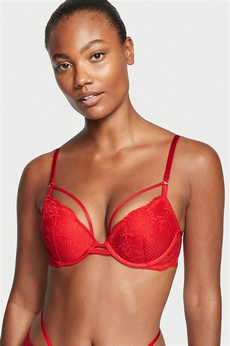 Buy Victorias Secret Lace Front Fastening Push Up Bra From The