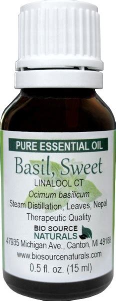 Buy Basil Sweet Pure Essential Oil Biosource Naturals Carrier Oils To Dilute Essential Oils