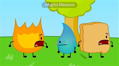 Bfdi Comic Scene Reanimated Made In Alight Motion Youtube