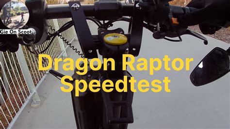 Electric Scooter Dragon Raptor Speedtest I Hit 64 Km H Youtube