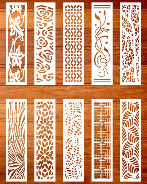 Decorative Panel Laser Cut Wood Panel Cnc Panel Dxf Panel Engraving Svg Stencils 100 Panel