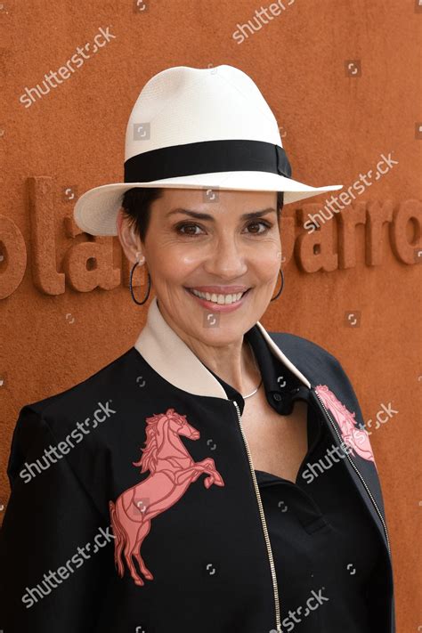 Cristina Cordula Posing Village During French Editorial Stock Photo