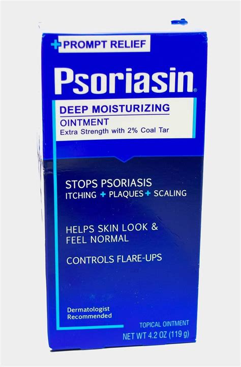 1 Psoriasin Deep Moisturizing Ointment Extra Strength 2 Coal Tar