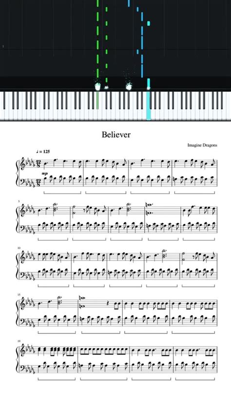 Believer De Imagine Dragons Piano Tutorial Imagine Dragons Músicas