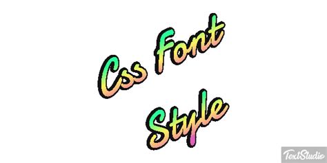 Css Font Style Font Animated  Logo Designs