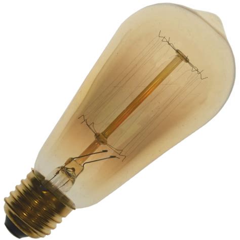 Żarówka ozdobna węglowa E27 Retro Edison 60W ST58 ZWE2760SC ST58