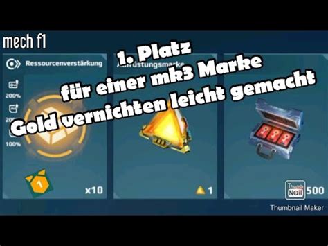 War Robots Platz F R Einer Mk Marke Gold Vernichten Leicht