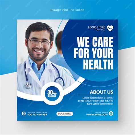 Premium Psd Medical Healthcare Square Flyer Social Media Post