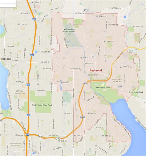 Redmond Washington Map