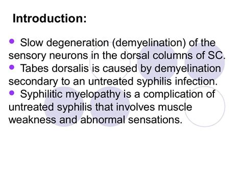 Tabes Dorsalis and Physiotherapy