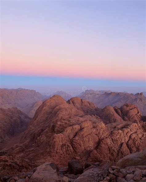 Beautiful Sunrise View At Sinai Mountain Southern Egypt Tourism