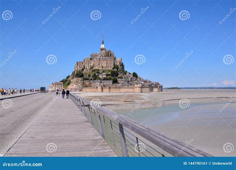 Isla De Marea Normand A Francia Septentrional Del Le Mont Saint Michel