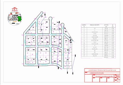 Alcantarillado Pluvial En Autocad Descargar Cad Gratis Mb