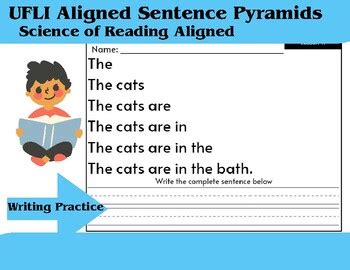 Sentence Fluency Writing Ufli Aligned Lesson Tpt