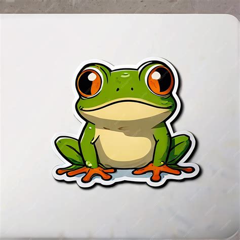 Premium Photo Cute Frog Stickers Cartoon 3d Frogs Cartoon