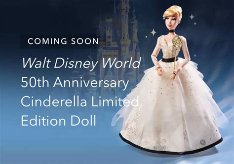 Limited Edition Walt Disney World Th Anniversary Cinderella Doll