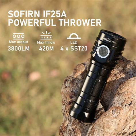 Sofirn IF25A BLF Anduril 4000lm Torch Powerful 21700 USB Rechargeable