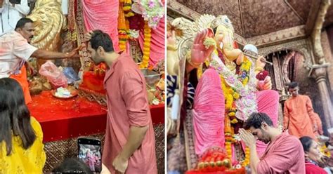 Ganesh Chaturthi Kartik Aaryan Visits Lalbaugcha Raja To Seek