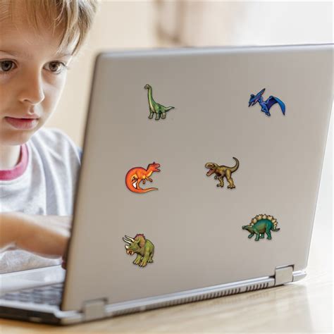 Dino Stickers - 6 Pack | Dinosaur Stickers for Party Bags & More