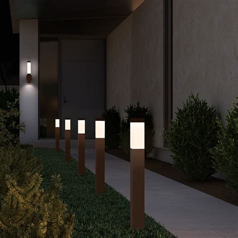 Architectural Lighted Bollards Shelly Lighting