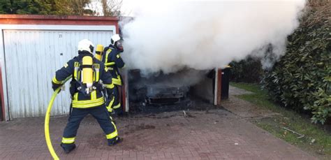 Garagenbrand Einsatzbericht Aurich Sandhorst