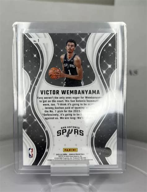 2023 24 PANINI DONRUSS Magicians 1 Victor Wembanyama San Antonio