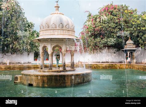 Fountain At Saheliyon Ki Bari Garden Of The Maidens In Udaipur India