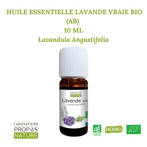 LAVANDE VRAIE BIO AB HUILE ESSENTIELLE 10 ML Lavandula Angustifolia