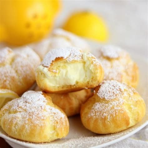 Easy Lemon Cream Puffs With Easy Lemon Cream Filling Kitchen Cents