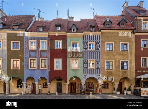 Pozna Poland May Outdoor Exterior Sunny View At Old Market