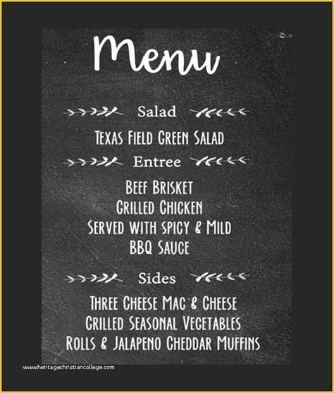 Chalkboard Menu Template Free Of Chalkboard Menu Templates – 37 Free ...