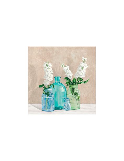 Floral Setting With Glass Vases Ii