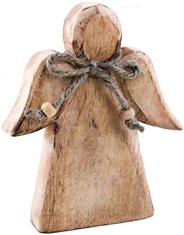 Amazon De Logbuch Verlag Engel Figur Aus Holz 15 Cm Schutzengel