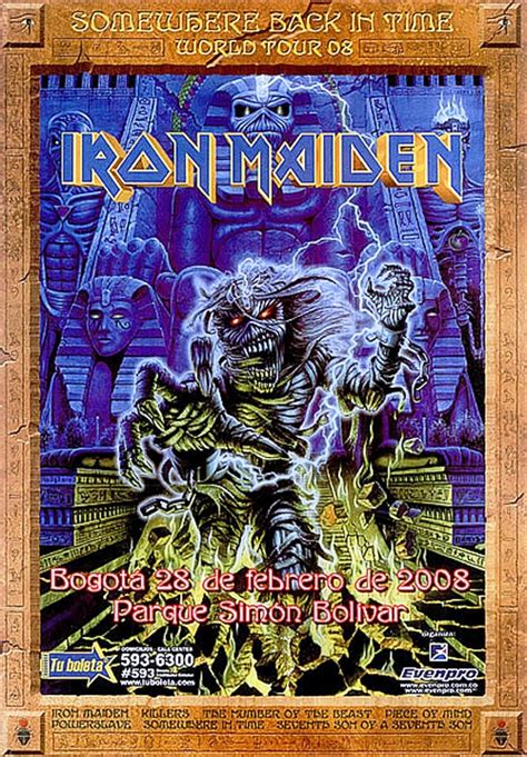 Iron Maiden Somewhere Back In Time World Tour 08 Colombian Promo