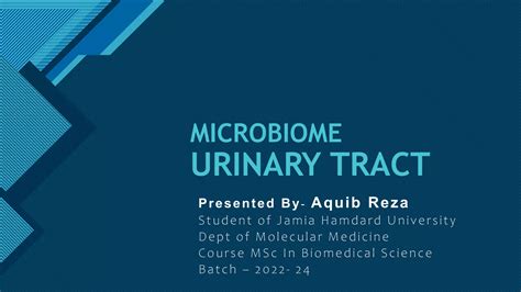 Urinary Tract Microbiomepptx