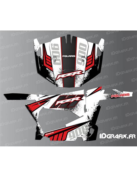 Kit décoration Stipple Edition Blanc Rouge IDgrafix Polaris R