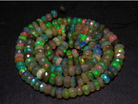 Black Welo Ethiopian Opal Inches Full Strand Gorgeous High Quality