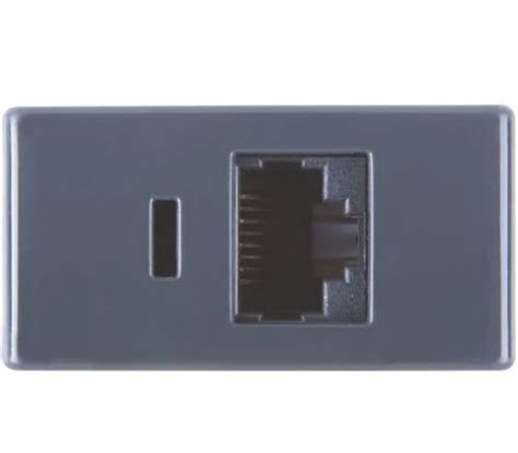 MÓDULO TOMADA PARA TRANSMISSÃO DE DADOS RJ45 CAT 6 TRAMONTINA GRAFITE