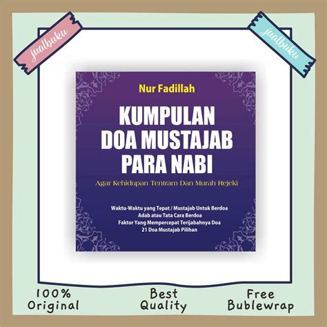 Jual KUMPULAN DOA Doa Mustajab Para Nabi Shopee Indonesia