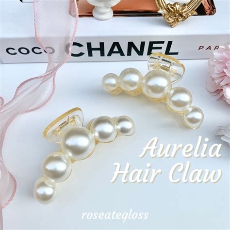 Jual Aurelia Hair Claw Pearl Hair Claw Jepit Rambut Mutiara Korea