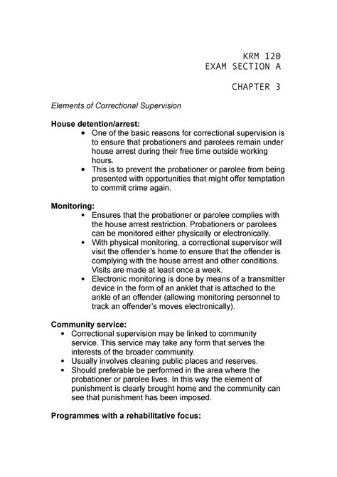 Krm Exam Section A Krm Exam Section A Chapter Elements Of