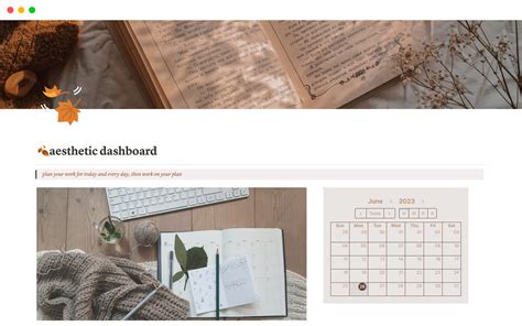 Ultimate Aesthetic Dashboard Notion Template