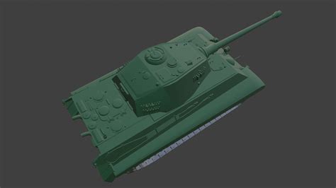 D Model Panzer Kampwagen Tiger Ausf Vr Ar Low Poly Cgtrader